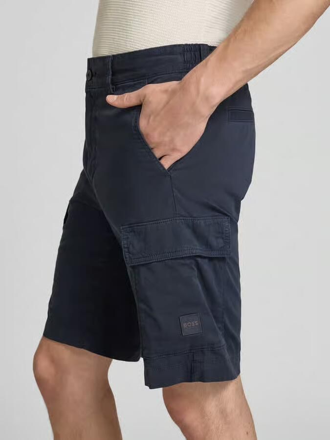 Boss Orange relaxed fit cargoshorts van katoenmix model 'SISLA'