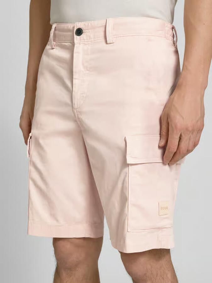 Boss Orange relaxed fit cargoshorts van katoenmix model 'SISLA'
