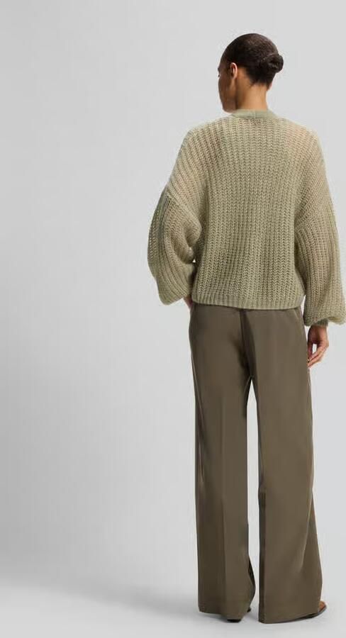 Boss Orange relaxed fit gebreid jack van scheerwolmix model 'C_Furgovia_1' - Foto 2