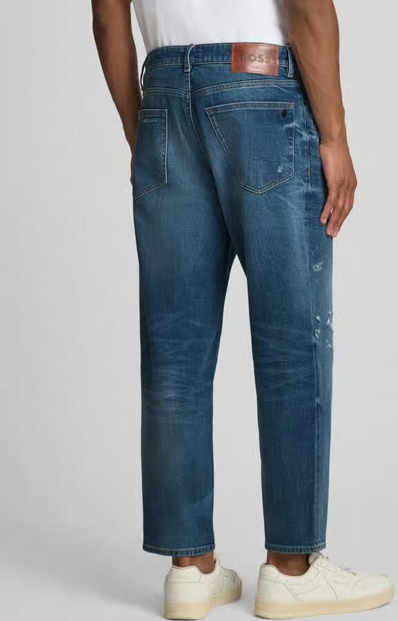Boss Orange relaxed fit jeans van katoenmix model 'ARLO_CROPPED'