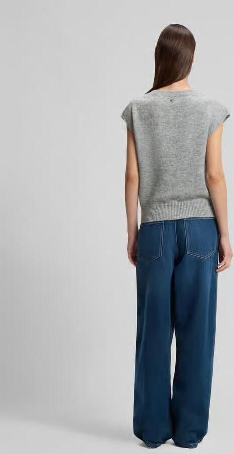 Boss Orange Relaxed fit mouwloos vest met wol en alpaca model 'FOLDERIO'