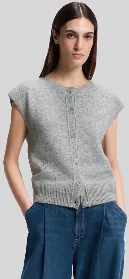 Boss Orange Relaxed fit mouwloos vest met wol en alpaca model 'FOLDERIO' - Foto 2