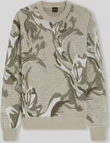 Boss Orange relaxed fit pullover in katoenmix model 'AFLORALO'