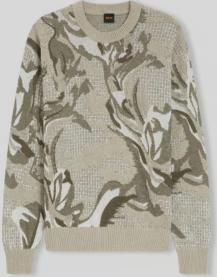 Boss Orange relaxed fit pullover in katoenmix model 'AFLORALO' - Foto 2
