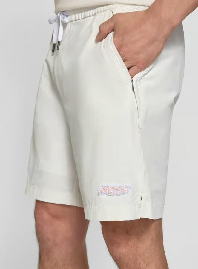 Boss Orange relaxed fit sport short met zijwaartse ritszakken model 'Fisher'