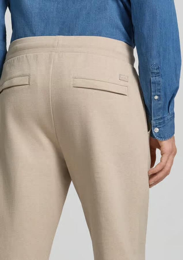Boss Orange Relaxed fit sweatpants van katoenmix model 'SE_TWIST' - Foto 2