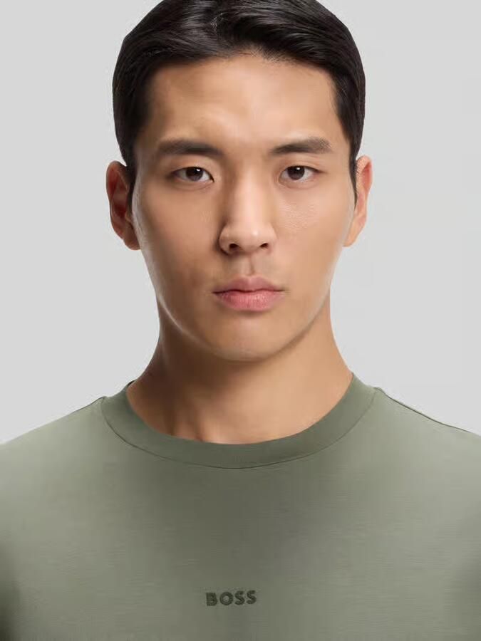 Boss Orange relaxed fit T-shirt van katoenmix model 'TCHUP' - Foto 3