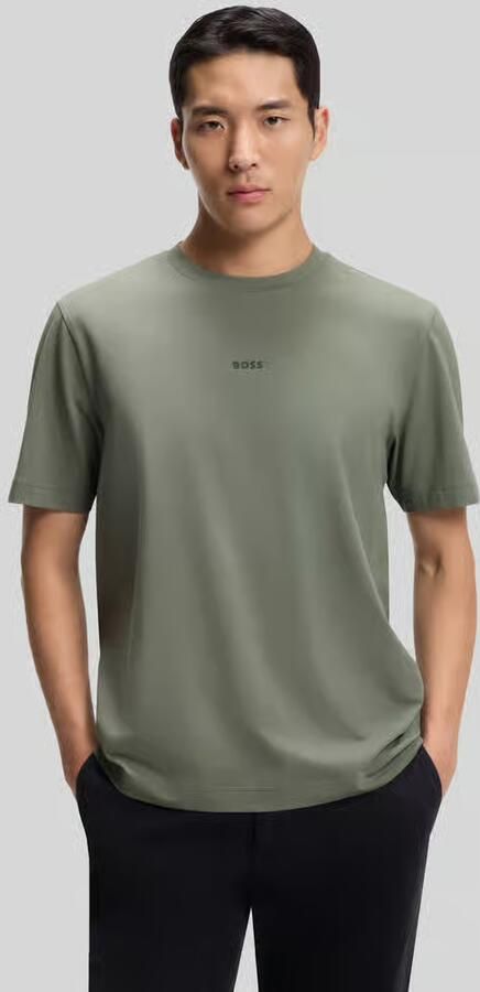 Boss Orange relaxed fit T-shirt van katoenmix model 'TCHUP' - Foto 7