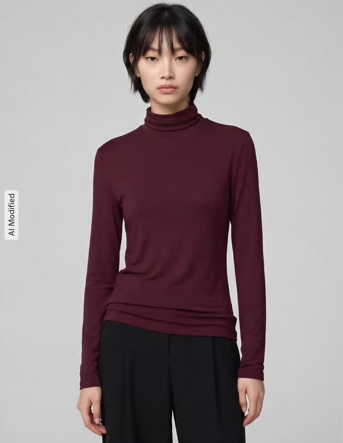 Boss Orange Shirt met lange mouwen met col model 'Eliana' - Foto 2