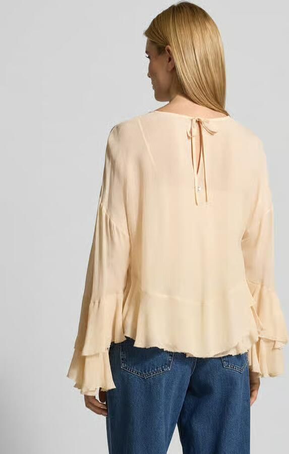 Boss Orange Slim fit blouse met lange mouwen van pure viscose model 'BLEJA' - Foto 2