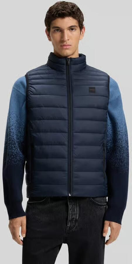 Boss Orange Slim fit bodywarmer met labelpatch model 'ODENO2' - Foto 3