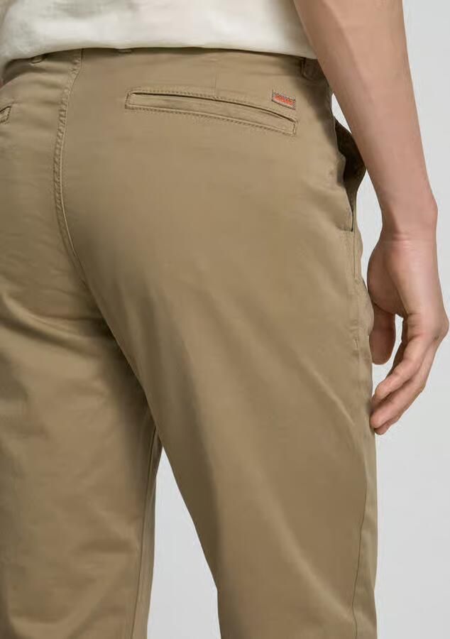 Boss Orange Slim Fit Chino in Satijn Stretch Beige Heren - Foto 5