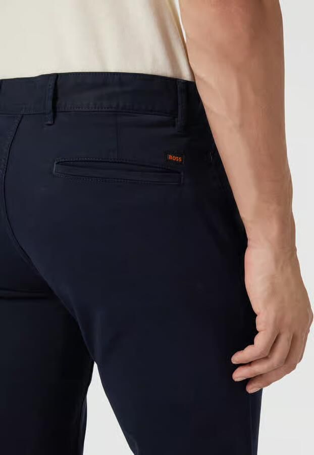 Hugo Boss Slim Fit Chino Broek in Donkerblauw Blue Heren - Foto 5