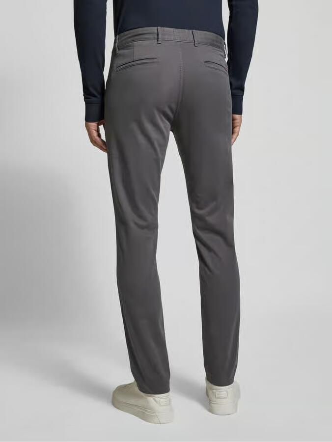 Boss Orange Slim Fit Satijnen Chino Broek Gray Heren - Foto 8