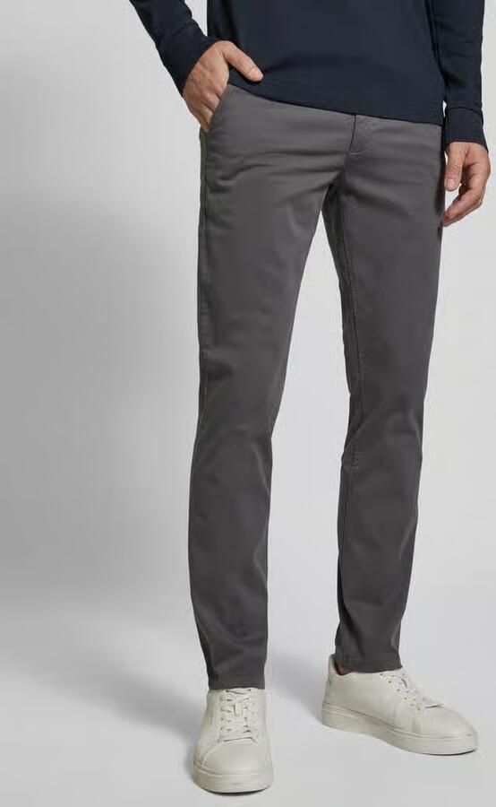 Boss Orange Slim Fit Satijnen Chino Broek Gray Heren - Foto 16