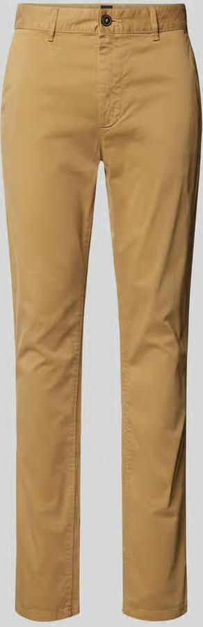 Boss Orange Slim fit chino met steekzakken opzij
