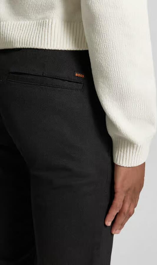 Boss Orange Slim fit chino van katoenmix