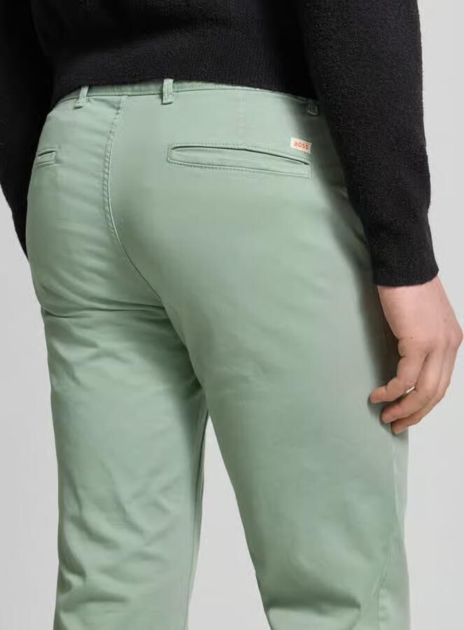 Hugo Boss Slim Chino Broek voor Mannen Green Heren - Foto 2