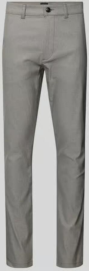 Boss Orange slim fit chino van katoenmix met linnen en met viscose - Foto 2