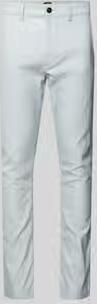 Boss Orange slim fit chino van katoenmix met linnen en met viscose