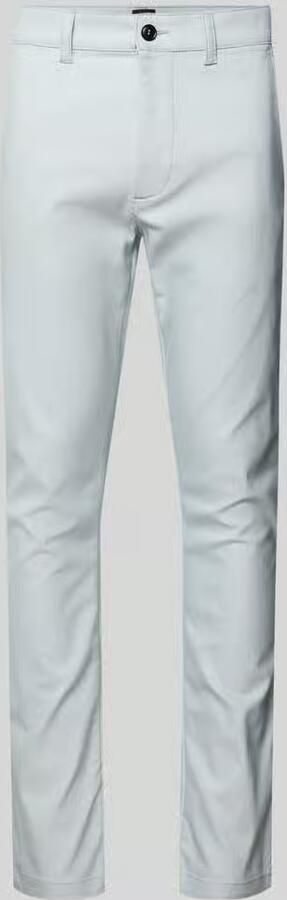 Boss Orange slim fit chino van katoenmix met linnen en met viscose - Foto 2