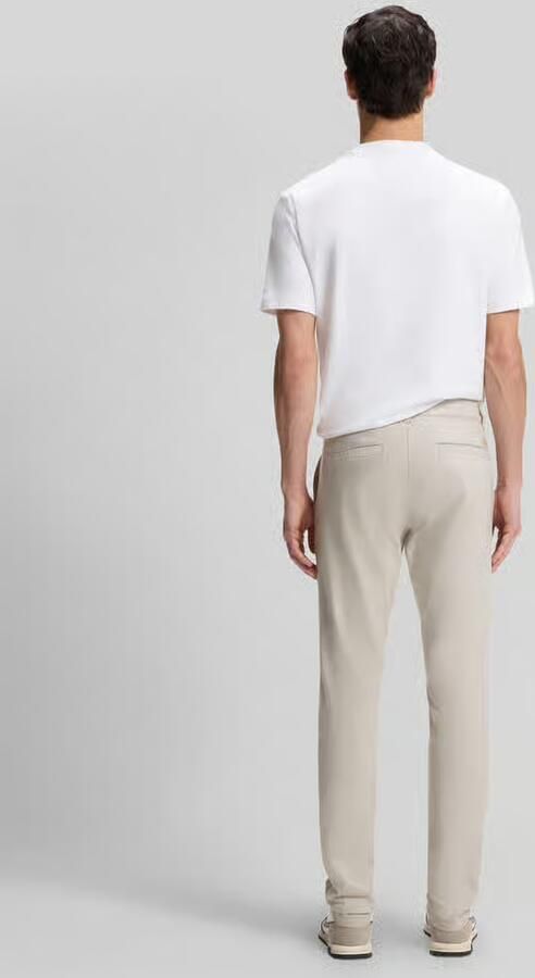 Boss Orange slim fit chino van katoenmix met linnen en met viscose - Foto 3