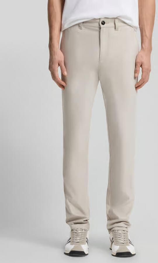 Boss Orange slim fit chino van katoenmix met linnen en met viscose - Foto 2