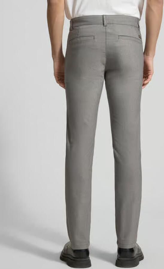 Boss Orange slim fit chino van katoenmix met linnen en met viscose - Foto 3