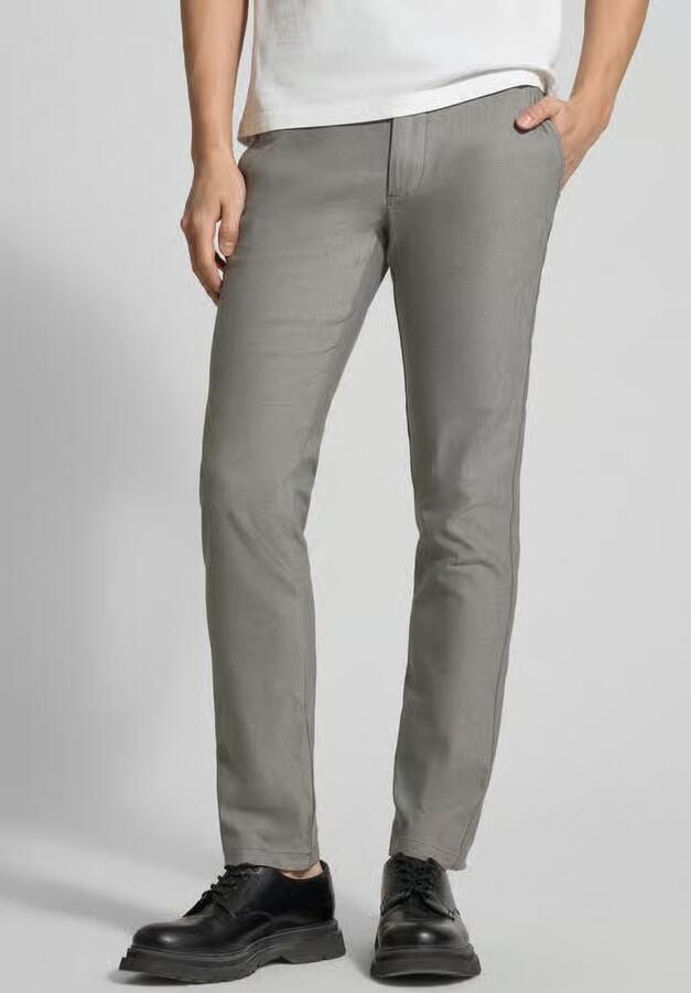 Boss Orange slim fit chino van katoenmix met linnen en met viscose - Foto 2