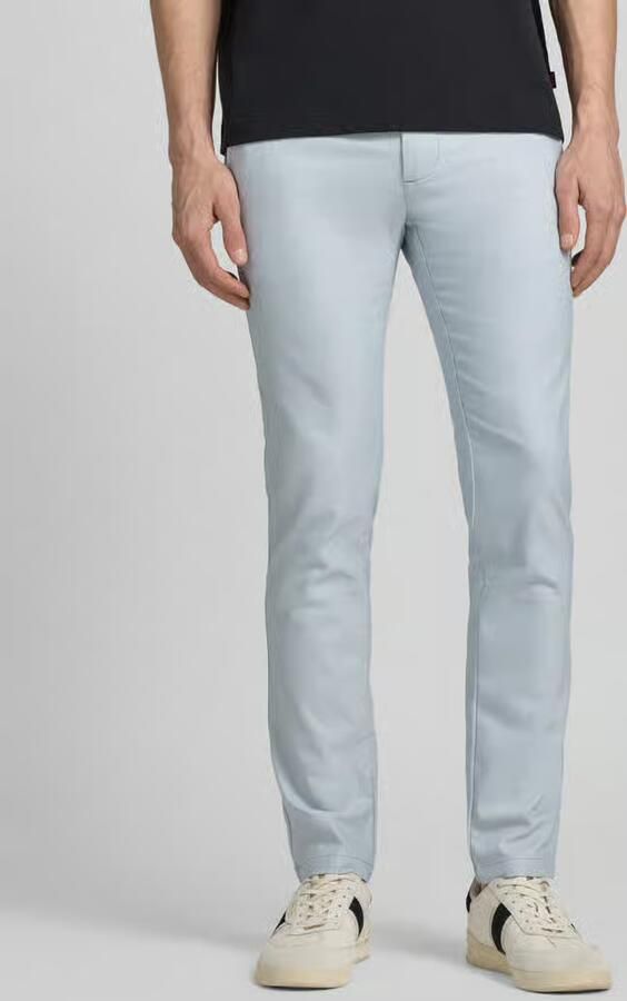 Boss Orange slim fit chino van katoenmix met linnen en met viscose - Foto 3