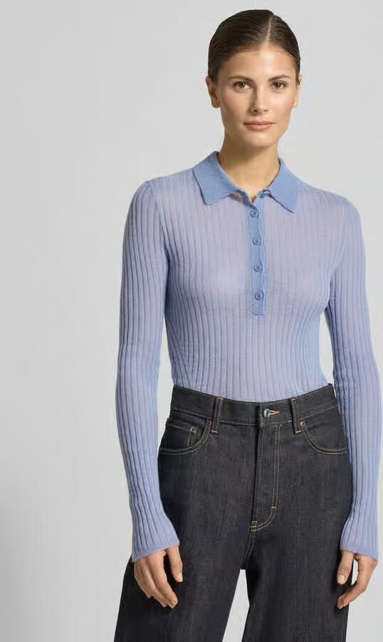 Boss Orange Slim fit gebreide pullover van scheerwolmix model 'FUGENEL' - Foto 3