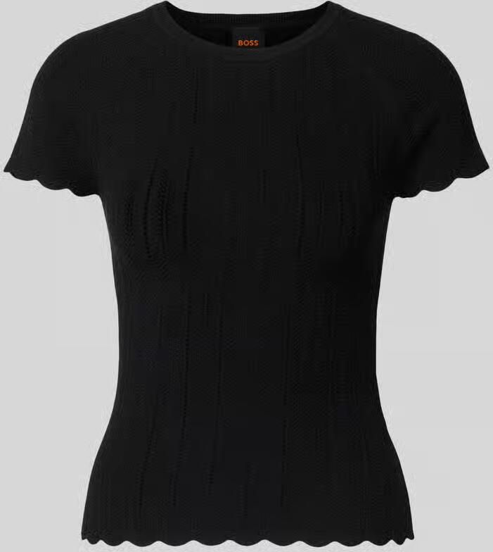 Boss Orange slim fit gebreide pullover van viscosemix model 'FICE' - Foto 2