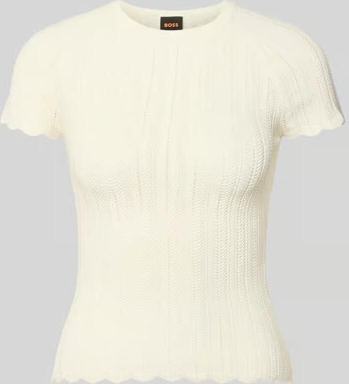 Boss Orange slim fit gebreide pullover van viscosemix model 'FICE' - Foto 2