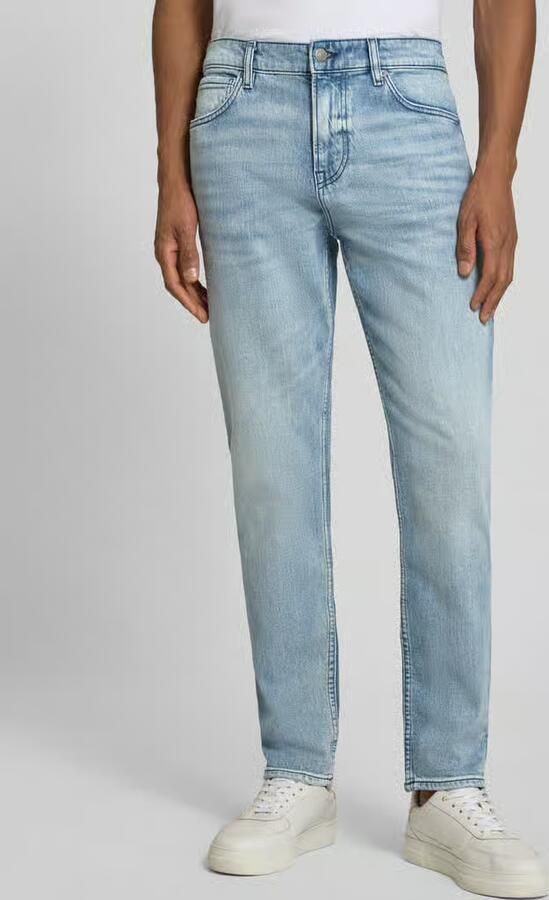 Boss Orange slim fit jeans van katoenmix met lyocell-aandeel model 'ONYX BO' - Foto 3