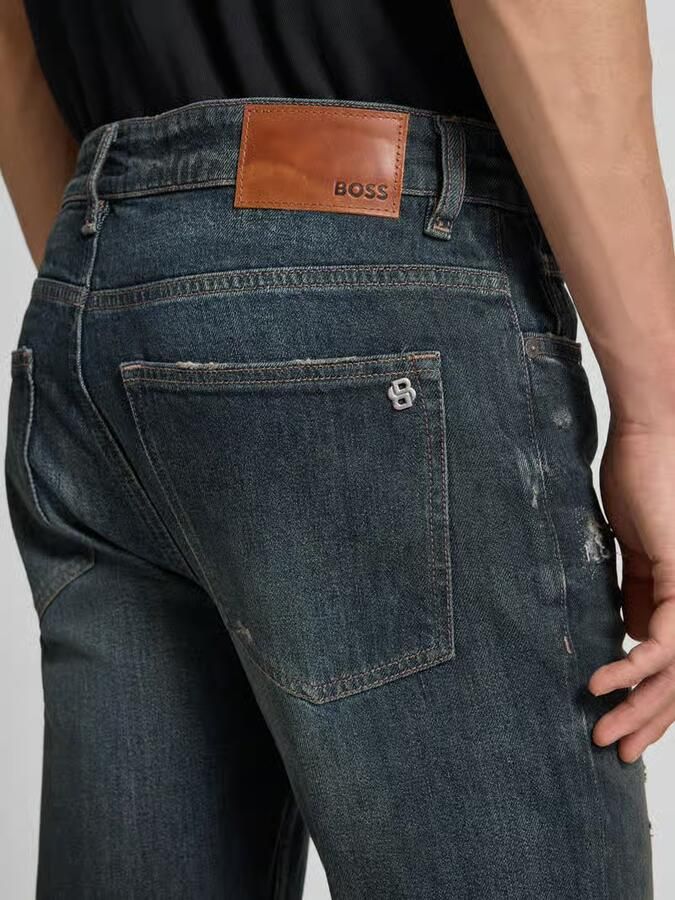 Boss Orange Slim fit jeans van katoenmix model 'DELAWARE BO IMAGE'