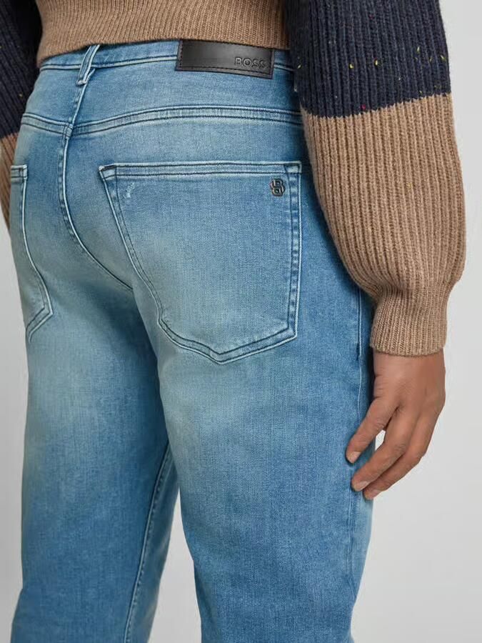 Boss Orange slim fit jeans van katoenmix model 'DELAWARE'
