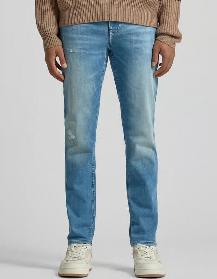 Boss Orange slim fit jeans van katoenmix model 'DELAWARE' - Foto 2