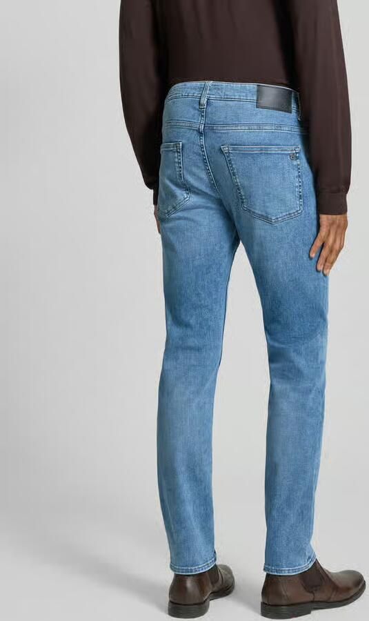 Boss Orange Straight fit jeans van katoenmix model 'DELAWARE' - Foto 5