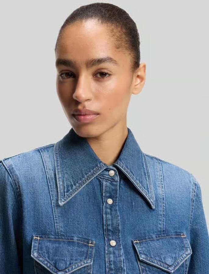 Boss Orange Slim fit jeansblouse van puur katoen model 'C_SLIM'