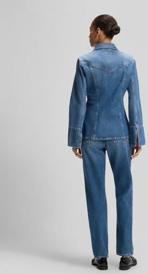 Boss Orange Slim fit jeansblouse van puur katoen model 'C_SLIM'