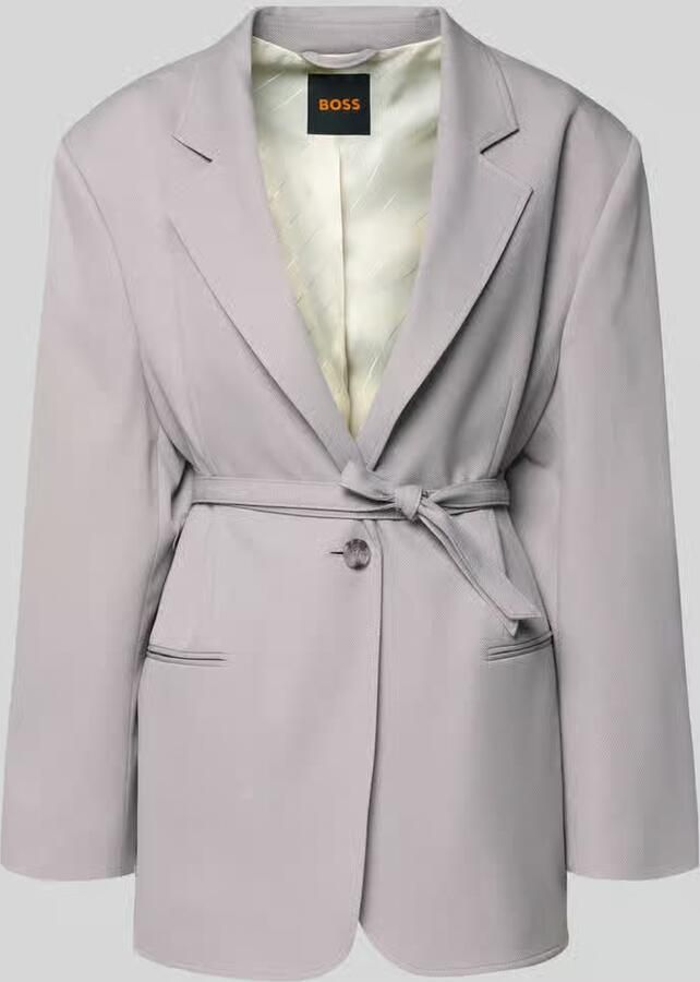 Boss Orange Slim fit lange blazer met viscose model 'JALARA'