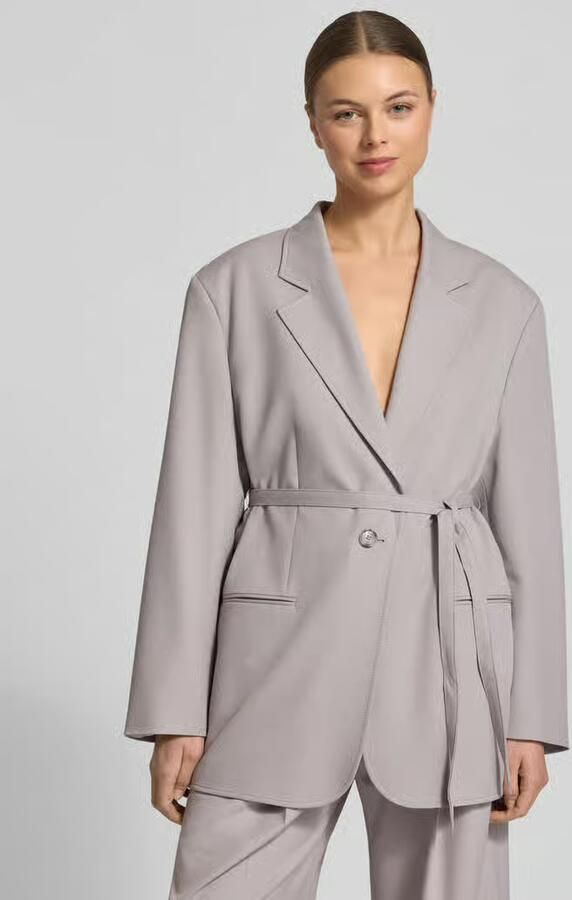 Boss Orange Slim fit lange blazer met viscose model 'JALARA' - Foto 4