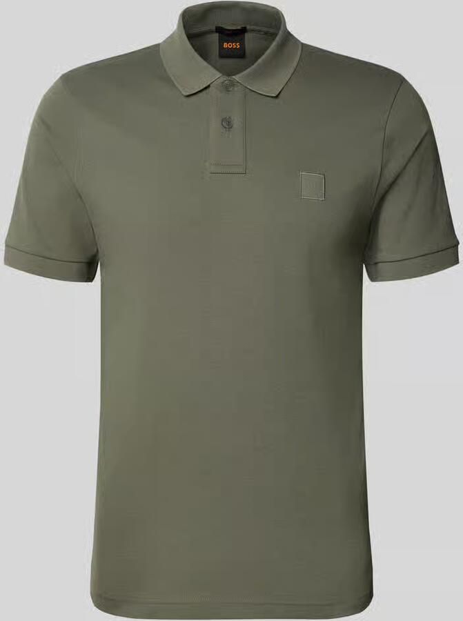 Boss Orange Slim Fit poloshirt van katoenmix model 'PASSENGER' - Foto 8
