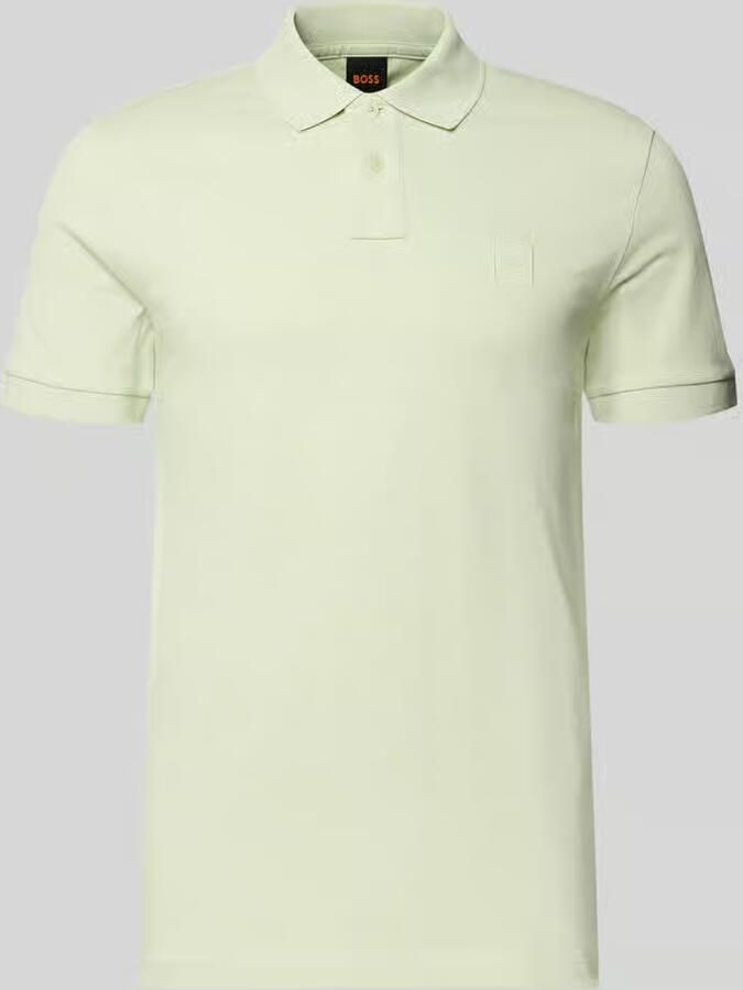 Boss Orange slim fit poloshirt van katoenmix model 'PASSENGER' - Foto 2