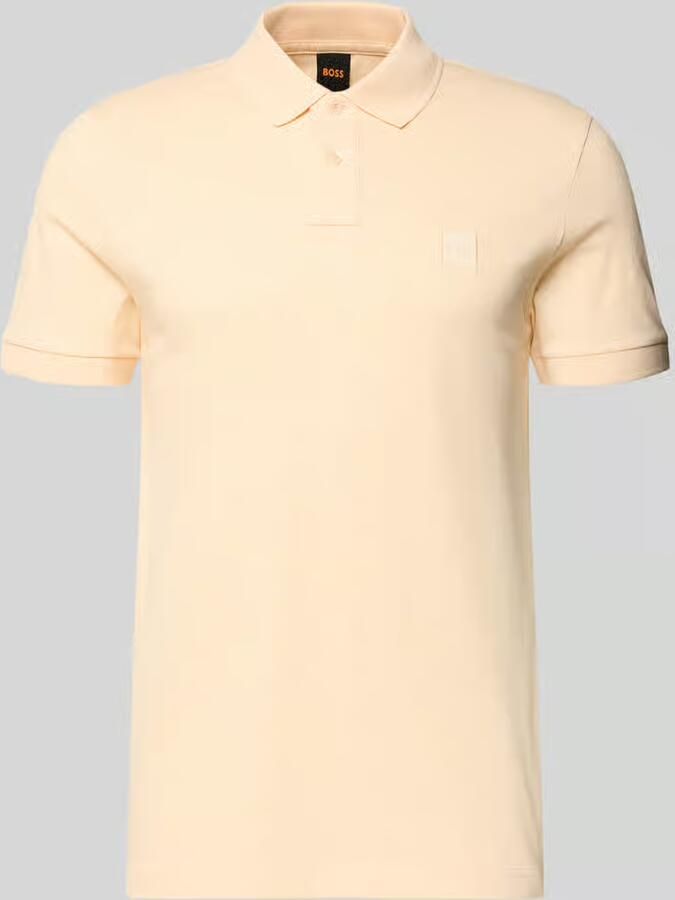 Boss Orange slim fit poloshirt van katoenmix model 'PASSENGER' - Foto 4