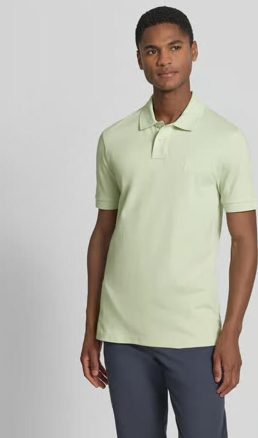 Boss Orange slim fit poloshirt van katoenmix model 'PASSENGER' - Foto 5