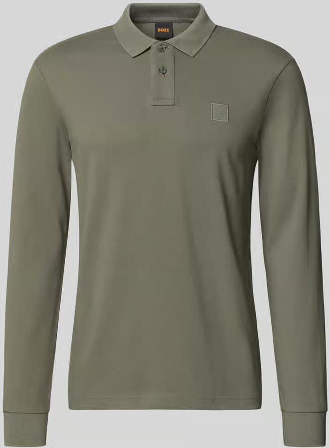 Boss Orange Slim fit poloshirt van katoenmix model 'PASSERBY'