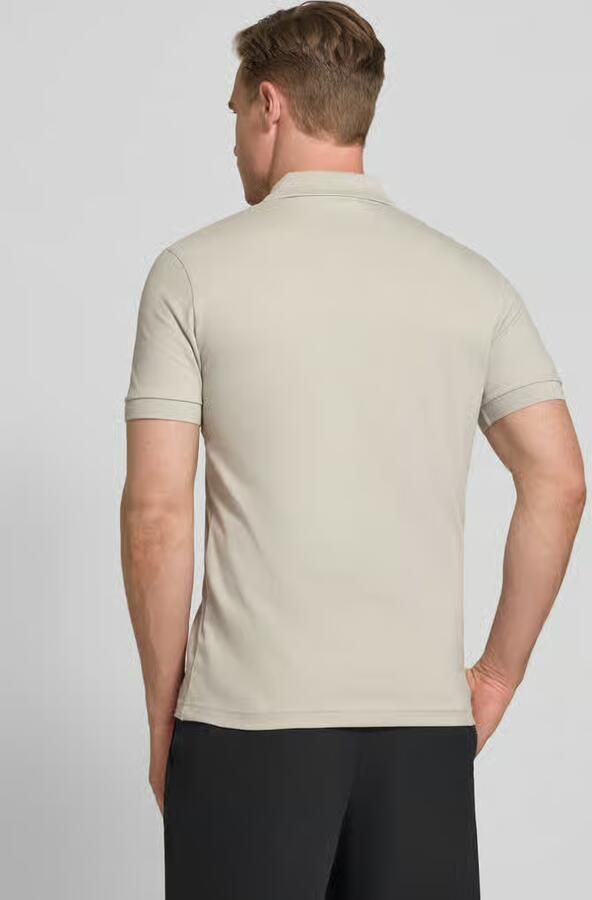 Boss Orange slim fit poloshirt van katoenmix model 'PASSERZIP' - Foto 8