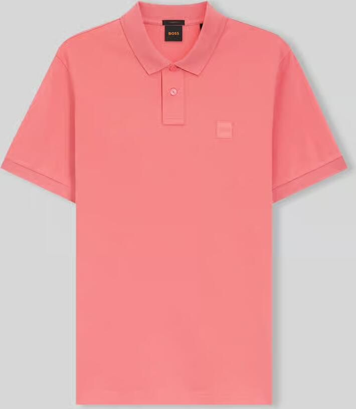 Boss Orange slim fit poloshirt van katoenstretch model 'PASSENGER' - Foto 4