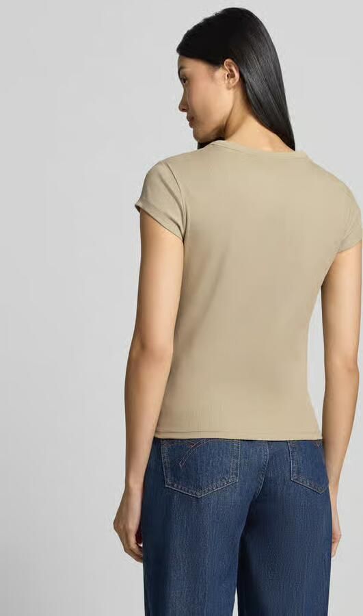 Boss Orange Slim fit t-shirt van katoenmix model 'C_Ecute'